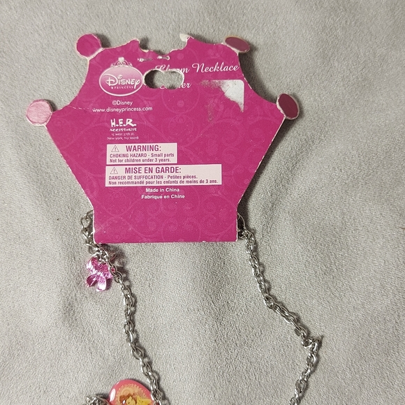 🎁 FREE! NIP Disney Princess Charm Necklace "J" - Picture 4 of 4